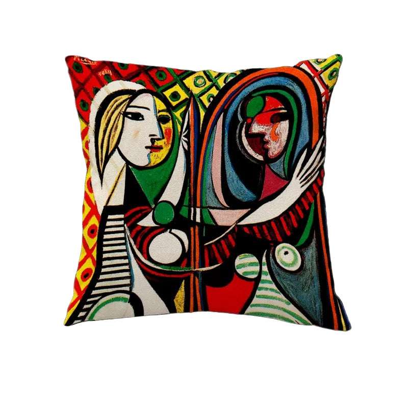 Decorative pillow with abstract design