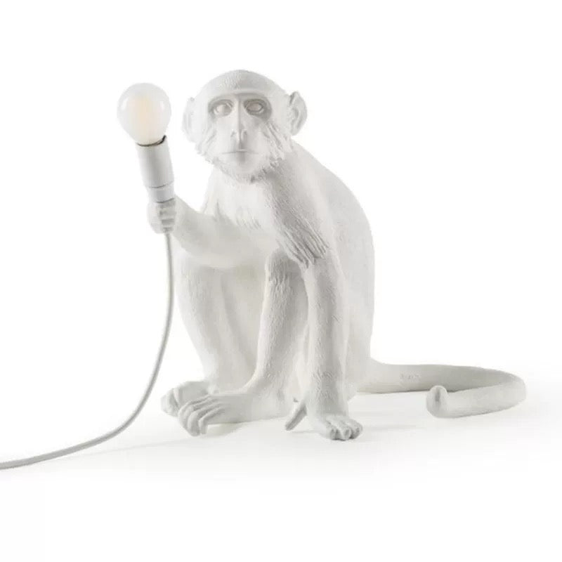 sitting monkey lamp