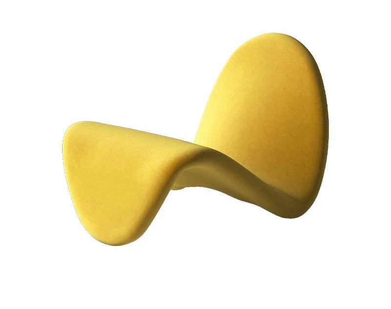 Yellow ergonomic wrist pillow on a white background