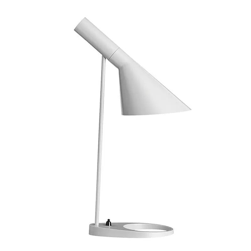 White desk lamp on a white background
