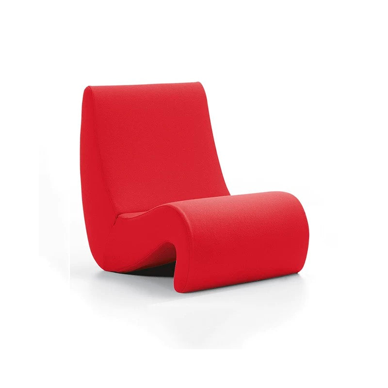 Red chair on a white background