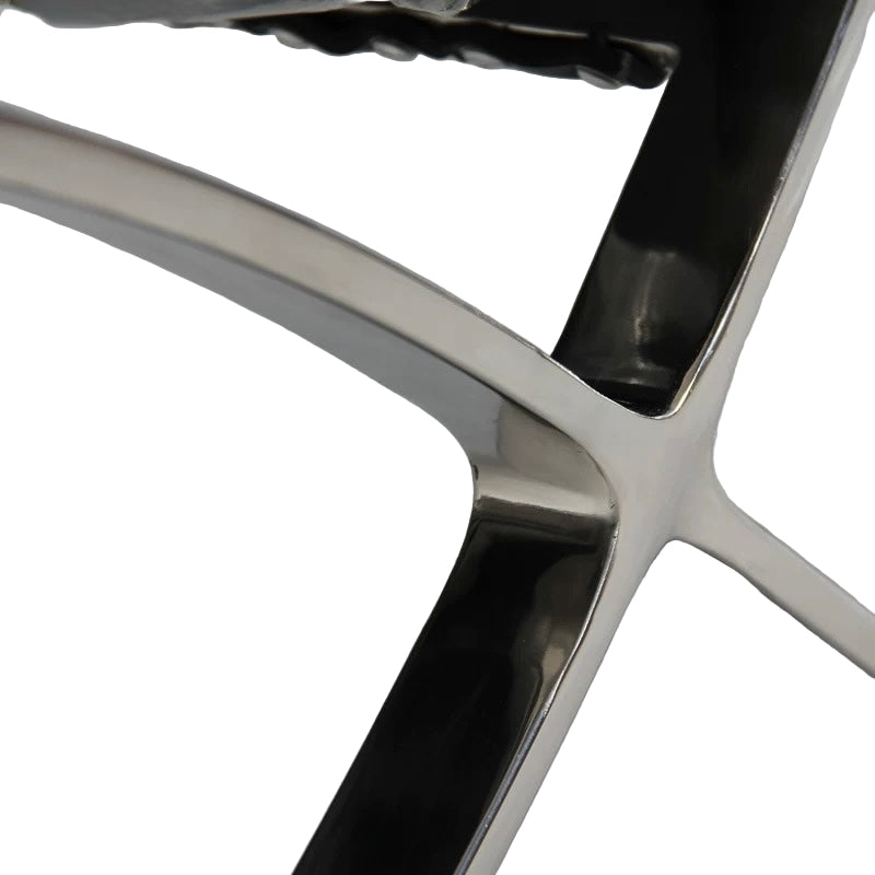 Close-up of a metallic object with reflective surface